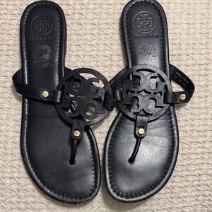 Tory Burch Black Leather Sandals